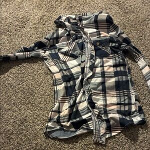 Plaid Button-Up Shirt